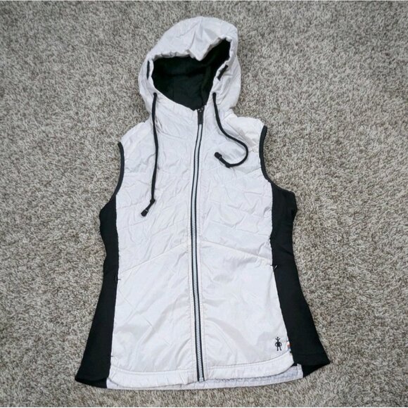 Smartwool Hooded Vest Womens Medium Double Propulsion 60 Quilted Merino Wool - Picture 1 of 8